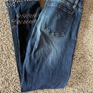 Miss Me Blue Jeans with Embellishments